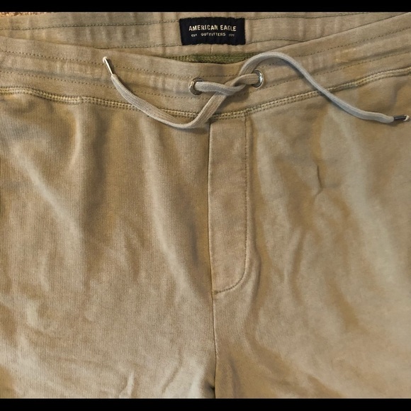 American Eagle Knit Jogger Shorts Drawstring XXL Casual Lounge Wear Comfy - Picture 3 of 4